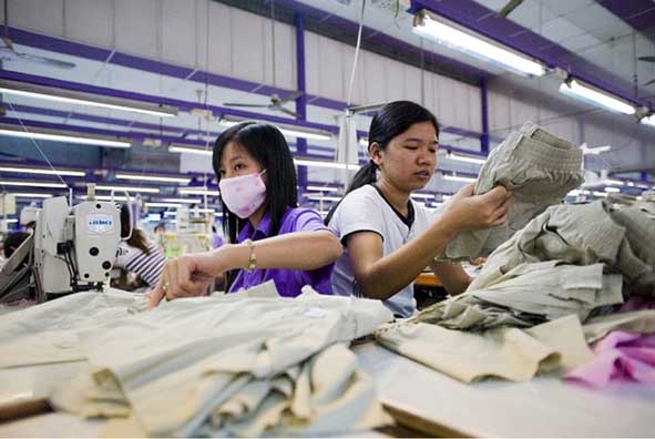 Textilproduktion in Vietnam