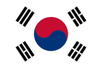 Südkorea Flagge