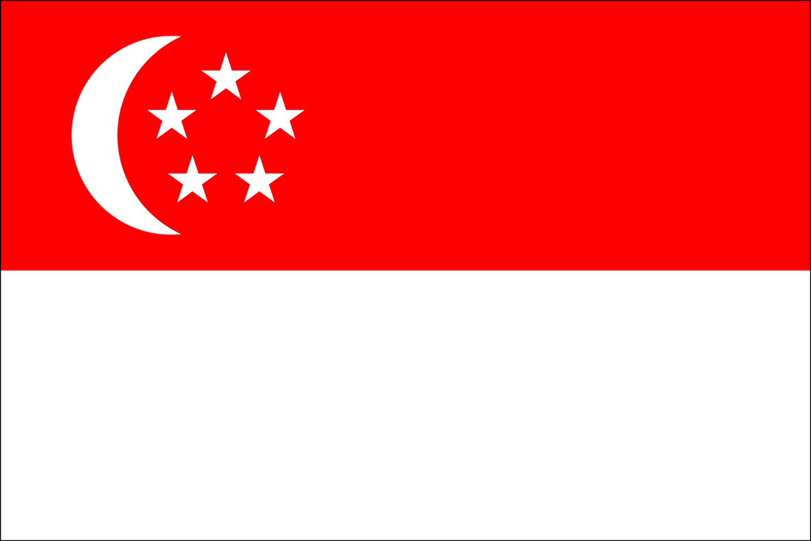 Singapur Flagge